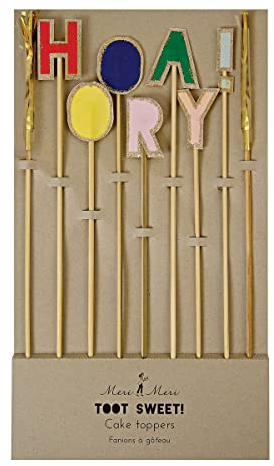 Meri Meri Hooray! Kuchendekorationsset