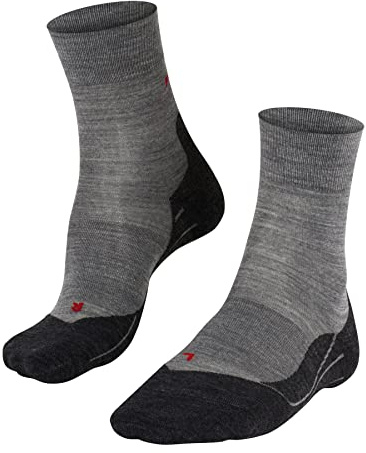 FALKE Damen RU4 Wool Laufsocken atmungsaktive schnelltrocknende klimaregulierende geruchshemmende Wolle Funktionsmaterial mittelstarke Polsterung antiblasen warm zum Sport Jogging Running 1 Paar | leichte Laufsocke mit mittlerer Polsterung