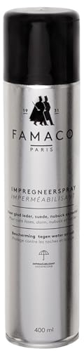 Famaco Imperméabilisant, L'imprégnation pour chaussures en cuir, daim ou textile, 400 ml, Incolore