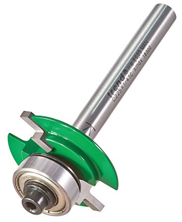 Trend CraftPro Guided Centre Leg Pile Router Cutter Bit, 1/4 Inch Shank, 31.9mm Cut Diameter & 2.5mm Cut Length, Tungsten Carbide Tipped, C225X1/4TC