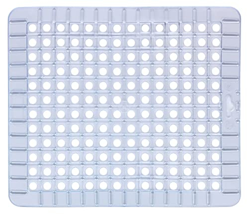 WENKO Spülbeckeneinlage Opal, Lebensmittelechtes PVC, 26.5 x 31 cm, Transparent