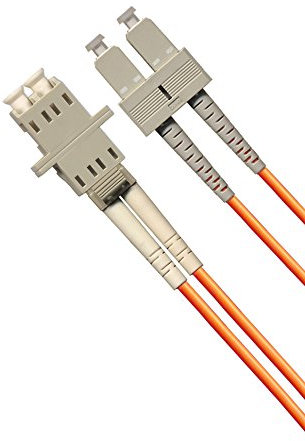 0,3 m cavo in fibra ottica LC (femmina) (maschio) a SC Multimode 62.5/125 Duplex