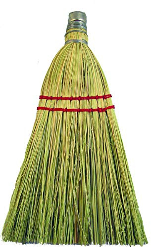 Bon Whisk Brush – 11-Inch Fine Corn Fiber Hand Brush with Double Sewn Construction, Plated Ring Cap, and 10-Inch Trim for Jobsite or Workshop Cleanup