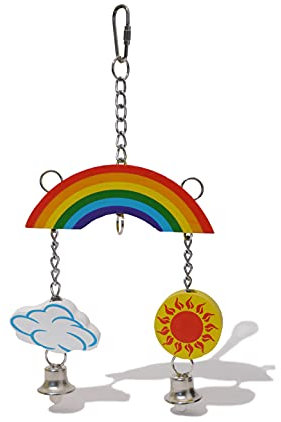 Rosewood Woodies Rainbow Mobile, Activity Toy for Small Animals