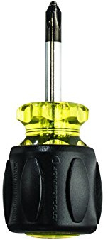 Jonard Tools SDSP-2 Stubby Screwdriver, #2 Phillips Tip with Comfort Grip, 3 1/2 Length