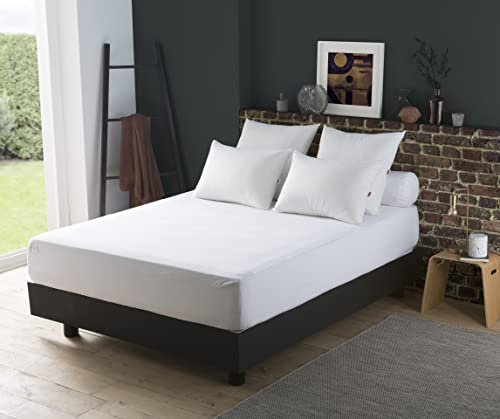 DODO - Protège-Matelas Imperméable Cosy 90x190 cm - Convient 1 Personnes - Douceur Coton, Forme Drap Housse - Double Face en 80% Coton, 20% Polyester et 100% Polyuréthane - Lavable en Machine 60°C