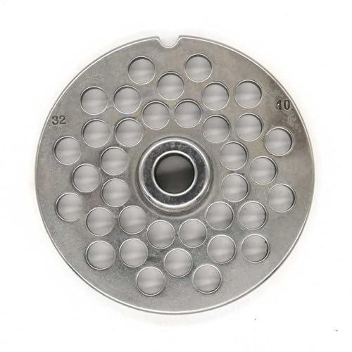 REBER PIASTRA TRAFILA PIASTRA TC. 32 D. 8 ACCIAIO TEMPERATO NON INOX per tritacarne elettrico n.32 diametro fori:8 millimetri