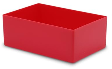 Användning av vibrationsplast, sorteringslådor, röd, 162 x 108 x 63 mm (L x B x H), 1 förpackning = 25 st