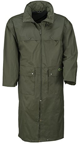 Wäfo Unisex PU-beschichteter Regenmantel Gmünd, oliv, XXL, 436
