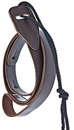 D'Addario Accessories Leather Mandolin Strap - Mandolin Accessories - Cradle Style - Brown