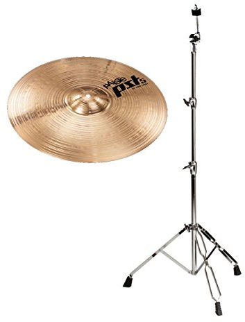 Paiste 16 PST 5 Rock Crash und Beckenständer gerade Set