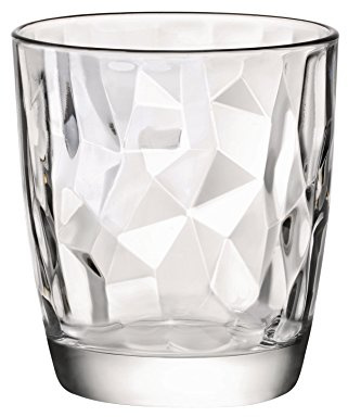 Bormioli Rocco – Set di 6 bicchieri per acqua modello Diamond, capienza 30,5 cl trasparente