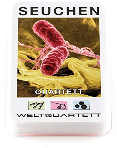 familie von quast Unisex – Erwachsene 20-QS-003 Quartett Spiel Seuchen-das ultimative Kartenspiel mit 32 Blatt, Diverse, One Size
