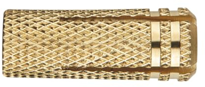 INDEX Fixing Systems TALA - Pack de 25 tacos para fijaciones ligeras en materiales macizos (latón, M6, diámetro de 8 mm)