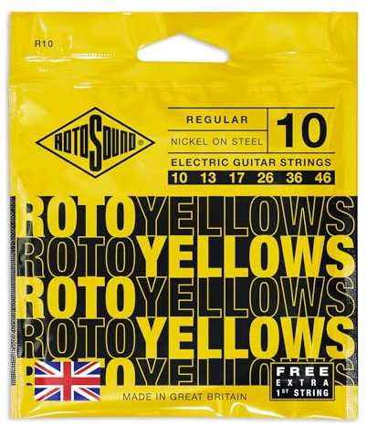 Rotosound Nickelsaiten für E-Gitarren, Regular, Stärke 10 13 17 26 36 46