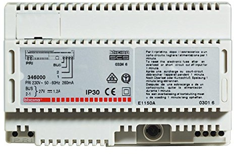 Bticino Porteros 346000 - Alimentador 2 Hilos