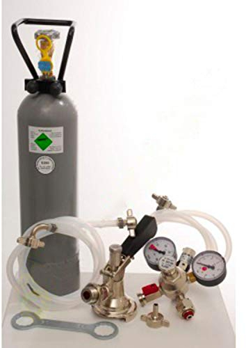 Zubehörpaket für Kontakt 2-leitig mit 2x Flach Fitting und 2 kg Co2 Flasche