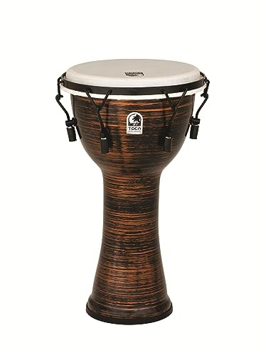 TOCA TO809244 Djembe Freestyle II Mech. Tuned Spun Copper Synth. Head 10 TF2DM-10SC
