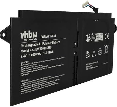 vhbw Akku kompatibel mit Acer Aspire S7 | S7 13, S7-391 Notebook (4650 mAh, 7,4 V, Li-Polymer)