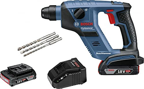 Bosch Perforateur sans fil bleu GBH Compact 18V 2Ah
