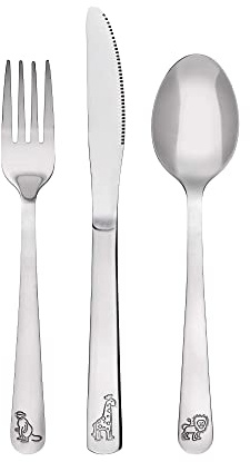 Set di posate per bambini, in acciaio inox