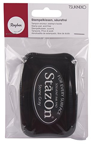 Rayher 28383558 Stempelkissen StazOn, steingrau