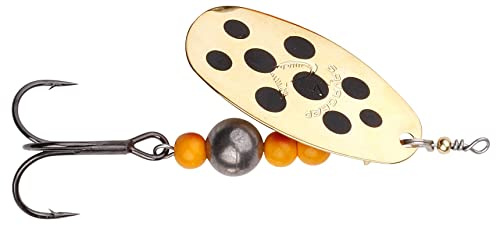 Savage Gear Caviar Spinner, Hechtköder, Angelköder, Kunstköder, Barschköder, Zanderköder, Köder für Hecht, Zander, Barsch, Forellenköder, Gold