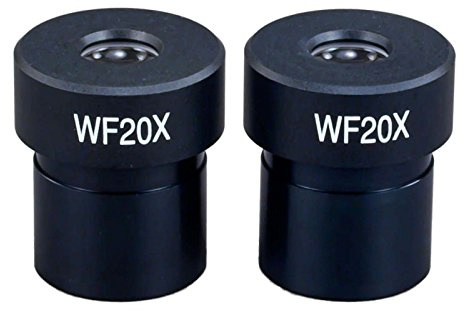 OMAX A Pair of WF20X Widefield Eyepieces for Microscope 23.2mm