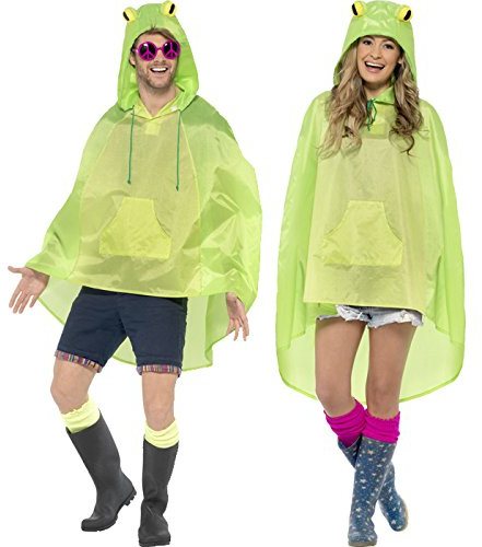 PARTY DISCOUNT NEU Party-Poncho, Frosch, Einheitsgröße, 1 Stück
