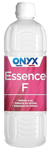 Onyx - Essence F - Detergente a secco e smacchiatore tessile, sgrassante metalli, manutenzione rivestimenti in crino - Fabbricazione francese - 1L