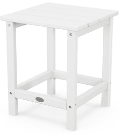 POLYWOOD Long Island 18 Side Table, White