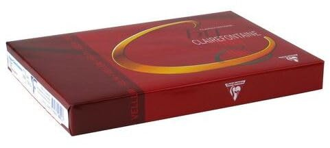 C by Clairefontaine Elfenbeinweiß Glatt 100g/m² DIN-A4 - Wasserzeichenpapier 250 Blatt