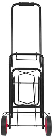 Milestone - Carrello Pieghevole Resistente per Kit da Pesca, Colore Nero, 50 kg