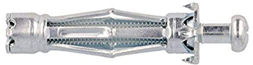 Molly m18106-xj Metall Hohlwand Dübel mit Schrauben M6 Ø 6 x 50 mm, 11mm, grau, Set 10 Stück