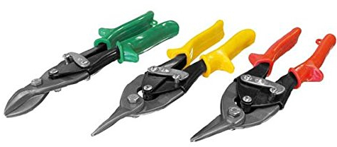 Durchlaufblechschere Klinge gerader Schnitt, rechtsschneidend, linksschneidend.