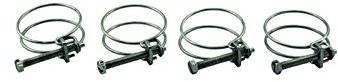 Kerry Electronics KEZ0785 - 4x Befestigungsschelle für Spiralschläuche, Schlauchschelle 1,5  Zoll (40mm) / 4er Set