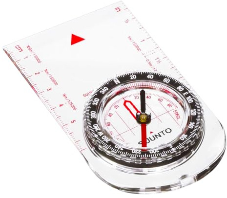SUUNTO A-10 Boussole de Randonnée Robuste, Navigation Professionnelle, Compass d'Orientation avec Cordon, étanche, Déclinaison Réglable, pour Course Expédition Camping Survie