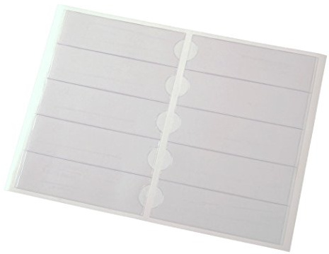Selbstklebe-Ordnerrücken-Taschen in verschiedenen Größen für Ringbücher, Sammler und Schuber, Transparent, Maße 35 x 115 mm, Verpackungseinheit: 1 P/100