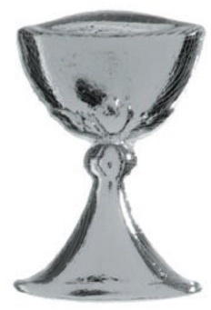 Verzierornament Kelch 35/25mm (Silber)