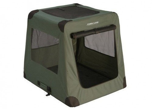 Hunde Transportbox Hundebox Autobox faltbar grün