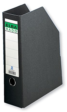 ELBA Stehsammler Rado, DIN A4, 8,5 cm breit, Hartpappe, schwarz
