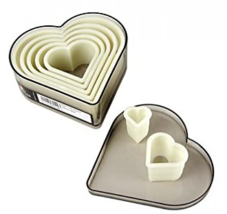 Ibili - Cortapastas Profesional Corazon Liso (7 Pc)