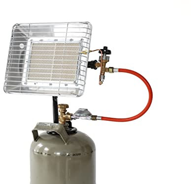 Rothenberger Industrial 035984F Chauffage Radiant Brasero Infrarouge de Chantier - Version France, 4200 W, Gris