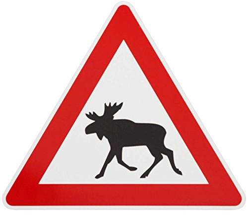 ORIGINAL Verkehrszeichen Nr. 101 m. Sonder-Symbol Elch 630 mm SL Hinweisschild Verkehrsschild RAL-Gütezeichen Schild Verkehrsschilder Schilder Straßenschild Straßenzeichen Hinweiszeichen Hinweisschild