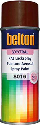 belton spectRAL Lackspray RAL 8016 mahagonibraun, glänzend, 400 ml - Profi-Qualität