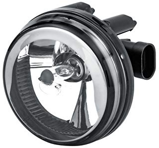 HELLA 1N0 009 295-011 Halogen/FF-Nebelscheinwerfer - Dynaview Evo2 - 12V - rund - Einbau - glasklare Streuscheibe - Lichtscheibenfarbe: transparent - links