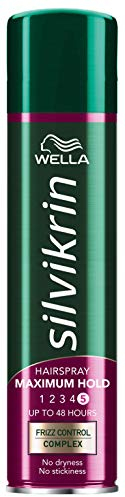 WELLA Silvikrin Hairspray, Maximum Hold, 400 ml (Pack of 1)