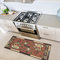 Ottomanson Sara de Cocina Alfombrilla de Tazas de café de diseño Alfombra con Base de Goma Antideslizante (Antideslizante), 50cm x 150cm, Oscuro Naranja