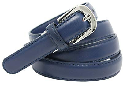 YEHMAN klassischer dünner damen Ledergürtel breite 2 cm Länge 120 cm kürzbar