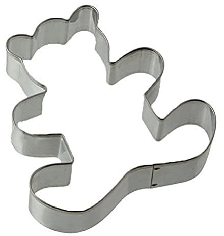 Zenker 7788 Cortador de Galletas Pastelería Oso de Peluche, estaño en hojalata, Plata, 7,5 x 7,5 x 1,7 cm.